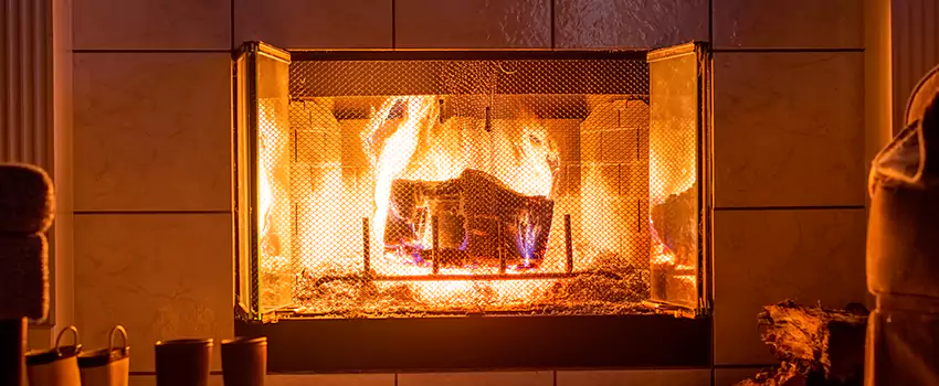 Mendota Hearth Landscape Fireplace Installation in Bountiful, Utah